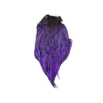 Barvený sedlový kohoutí skalp purple
