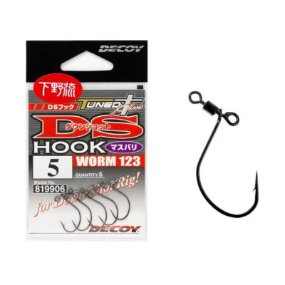DECOY Worm 123 DS Hook vel. 3 balení 5 kusů