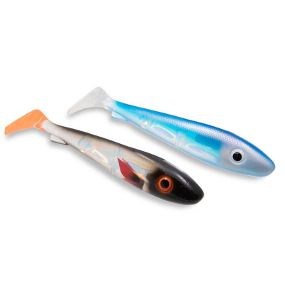 Flash Series McRubber Jr 17 cm Blue Silver & Sober HotTail (balení 2 ks)