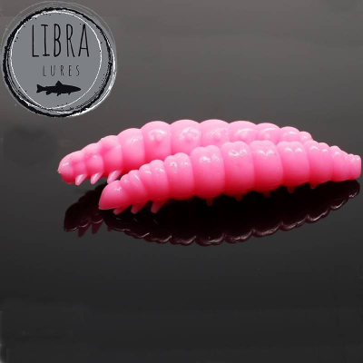 Libra Lures Larva 45 barva 018 - Pink Pearl (balení 8 ks) příchuť sýr
