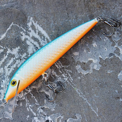 Wobler na candáty Bonito Ouklej 9cm 7g barva Blue Pearl plovoucí