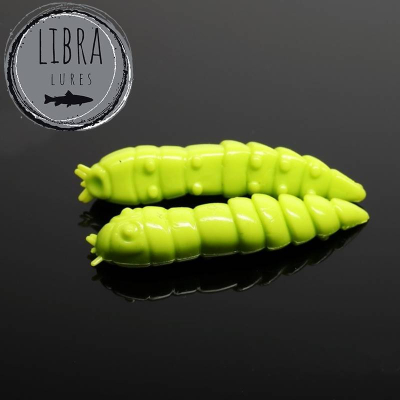 Gumová kukla na pstruhy Libra Lures Kukolka 27 barva 027 - apple green (balení 15ks) aroma sýr