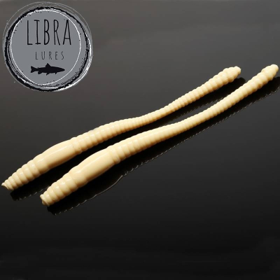 umělé žížalky Libra Lures Dying Worm 70 barva 005 cheese ( balení 15 ks) příchuť sýr