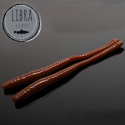 Libra Lures Dying Worm 70 barva 038 Brown ( balení 15 ks) příchuť sýr