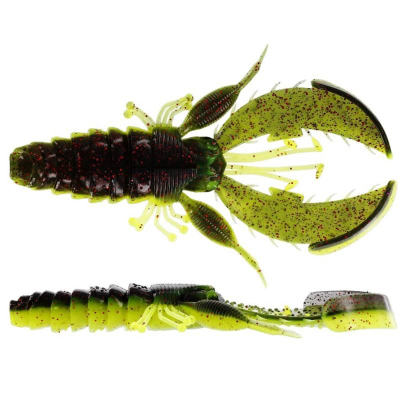 Westin CreCraw Creaturebait 10cm 12g barva Black/Chartreuse (balení 4 kusy)