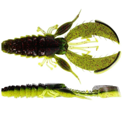 Westin CreCraw Creaturebait 8,5cm 7g barva Black/Chartreuse (balení 5 kusů)
