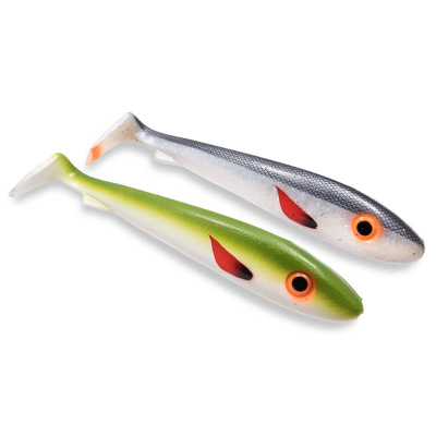 Svartzonker UV Series McRubber Jr 17cm UV Olive White & UV Herring (balení 2 ks)