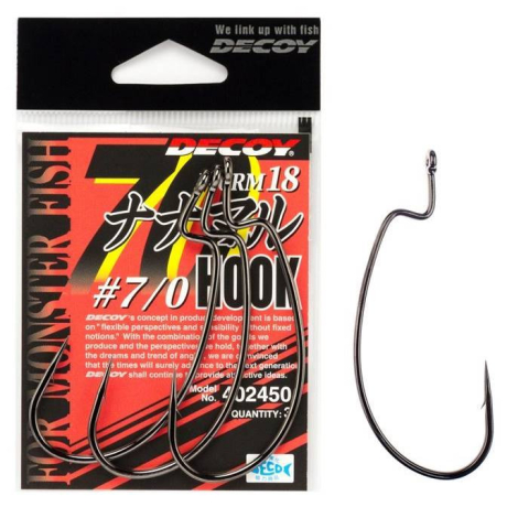 DECOY Worm Worm 18 Nana-maru Hook vel. 7/0 (balení 3 kusy)