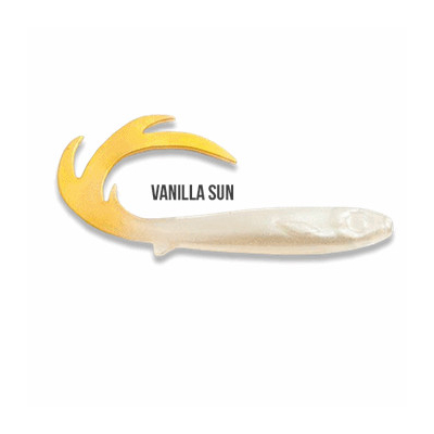 Twister na candáta EJ Lures Baby Dragon 11 cm, 3,7gr Vanilla Sun