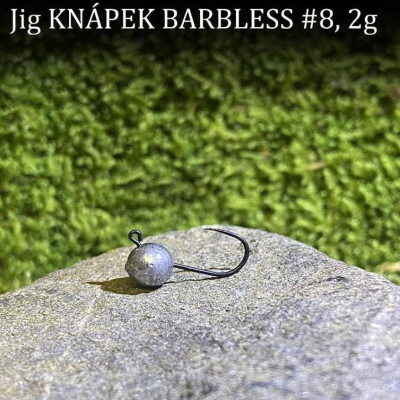 Jigové hlavičky KNÁPEK BARBLESS 2g vel. 8 (balení 5 ks)