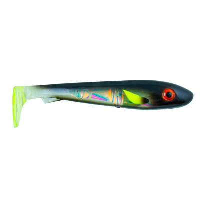 Svartonker McRubber Jr 17 cm  Sober Chartreuse tail Flash