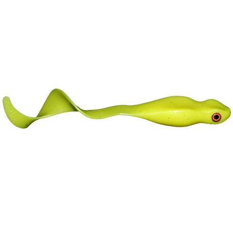 Twister na štiky Dog´s frogtail 25cm Fluo