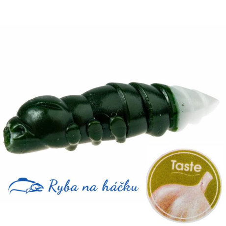 FishUp Pupa 1.5/38mm Garlic Trout Series barva Dark Olive / White (8 kusů) příchuť česnek