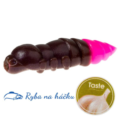 FishUp Pupa Garlic Trout Series 1.2/32mm barva Earthworm/Hot Pink (10 kusů) příchuť česnek