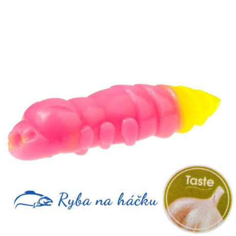 FishUp Pupa Garlic Trout Series 1.2/32mm barva Bubble Gum/Hot Chartreuse (10 kusů) příchuť česnek