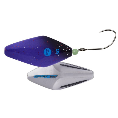 Effzett Pro Trout Inline Spoons Sinking 3.1cm 3.8g - Purple/Black UV