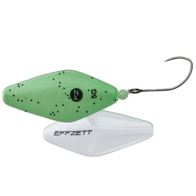 Effzett Pro Trout Inline Spoons Sinking 3cm 2.8g - Green/Black Flake