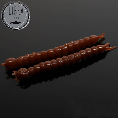 Libra Lures Slight Worm 38 barva 038 Brown (balení 15ks) příchuť sýr