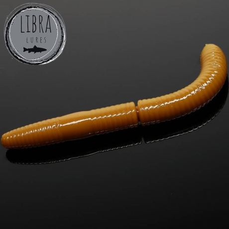 Libra Lures FATTY D'WORM 75 barva 036 Coffee Milk (8 kusů) příchuť sýr
