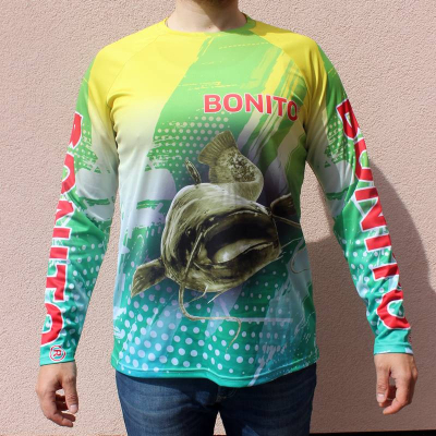 Dres tričko pro rybáře TEAM BONITO dlouhý rukáv vel. XL