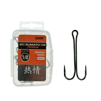 Čeburaškové dvojháčky JAXON Sumato Double Hooks HY-KG04BC vel. 1 (balení 20 kusů)