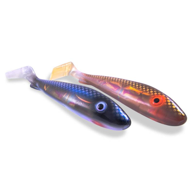 Svartzonker  UV Series McRubber Jr 17 cm Royal Pike & Electric Pike Flash (balení 2 ks)