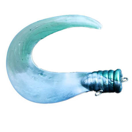 Náhradní ocásek Svartzonker BigTail C21 Green/Pearl White (2 kusy v balení)