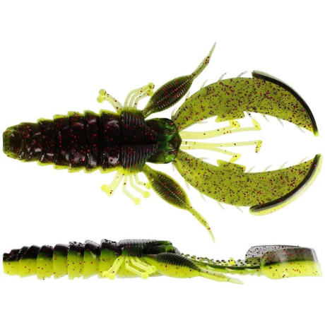 Westin CreCraw Creaturebait 6,5cm 4g barva Black/Chartreuse (balení 6 kusů)