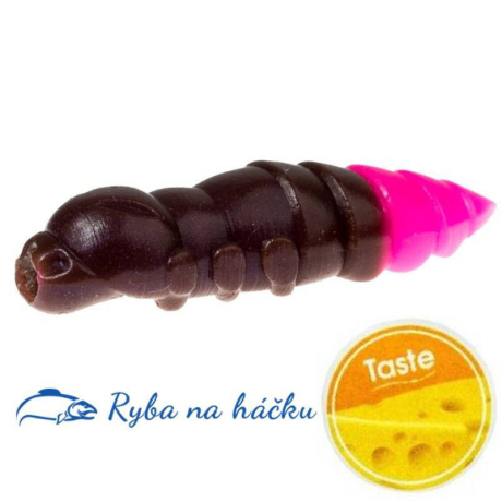 FishUp Pupa 1.5/38mm barva Earthworm/Hot Pink (8 kusů) příchuť sýr