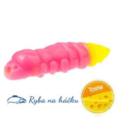 FishUp Pupa 1.5/38mm barva Bubble Gum/Hot Chartreuse (8 kusů) příchuť sýr