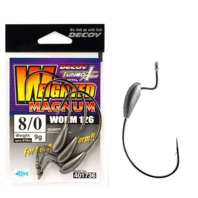 DECOY Worm 126 Weighted Magnum 9g -8/0 (balení 3 kusy)