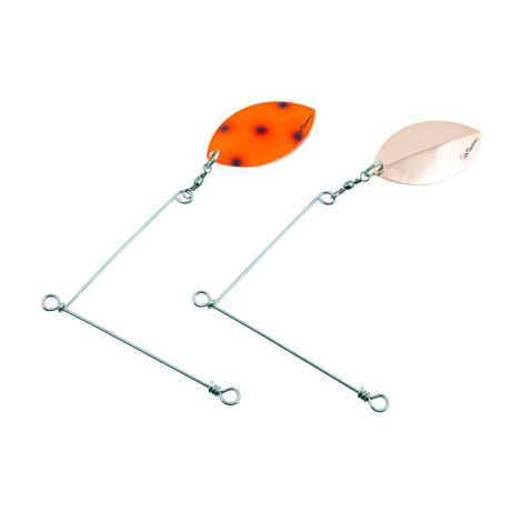 Svartzonker Spinner Rig Large 2-pack Copper - Fluo. Red Bandit
