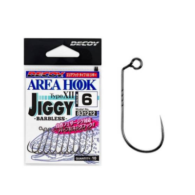 Háčky Decoy Area Hook Type XII JIGGY AH-12 Barbless  vel.4 (10 kusů v balení)