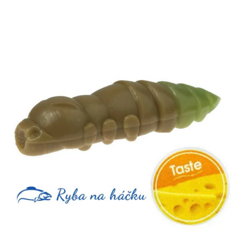 FishUp Pupa 1.5/38mm barva Coffee Milk/Light Olive (8 kusů) příchuť sýr