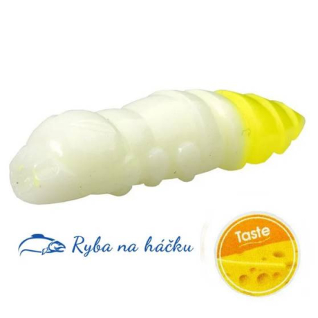 FishUp Pupa 1.5/38mm Cheese Trout Series barva White/Hot Chartreuse (8 kusů) příchuť sýr
