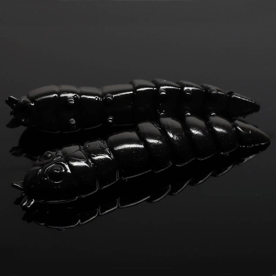 Libra Lures Kukolka 42 barva 040 Black (balení 10 ks) aroma sýr