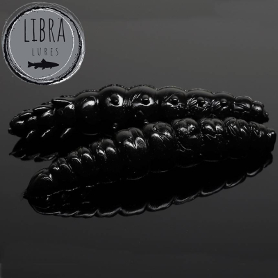 Libra Lures Larva 30 barva 040 Black (balení 15ks) příchuť sýr