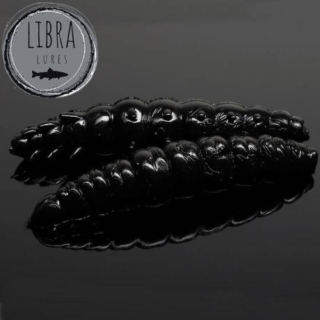 Libra Lures Larva 30 barva 040 Black (balení 15ks) příchuť sýr