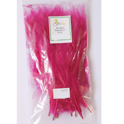 FM Fly peří MARABOU - MAGENTA LT