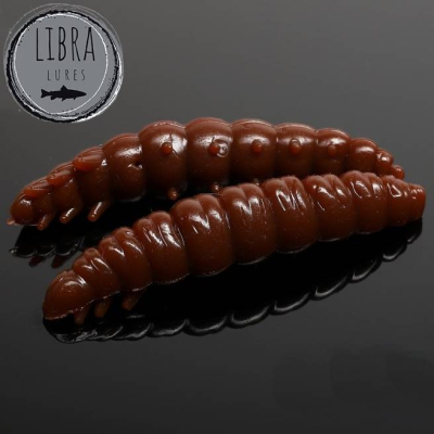 Libra Lures Larva 30 barva 038 Brown (balení 15ks) příchuť Krill