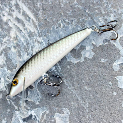 Wobler Bonito Ouklej 3D 7cm 4g se šupinkami barva Olive Silver plovoucí