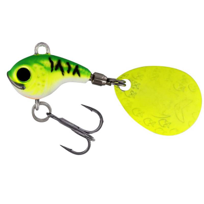 Westin DropBite Tungsten Spin Tail Jig 2cm 13g Chartreuse Ice