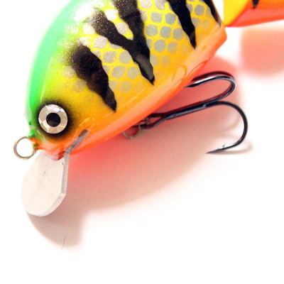 Wobler na sumce s hliníkovou lopatkou Monarch Dok Moby 13cm SR barva firetiger