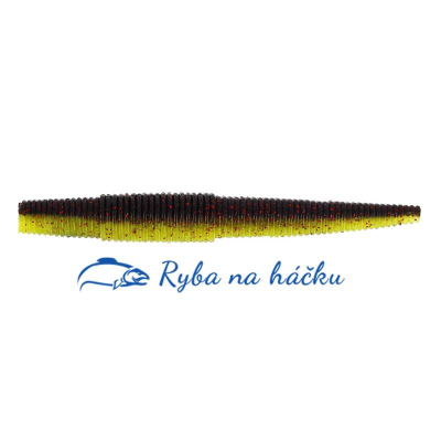 Westin Ned Worm 11cm 7g Black/Chartreuse 5 pcs