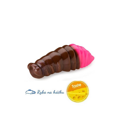 Fishup Maya Cheese Trout Series 1.8 inch - 45mm 139 Earthworm/Hot Pink 6 pcs