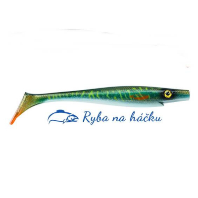Ripper Strike Pro Pig Shad Jr 20cm - MN3 Green Motoroil Pike UV ( 2 kusy)