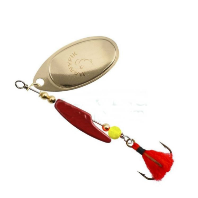 Rotační třpytka Manyfik MOBBY F-4 8,5g - FG05H zlatá/červená