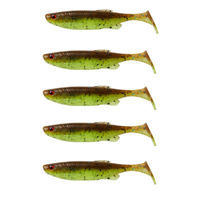 Ripper Savage Gear Fat Minnow T-Tail 10,5cm 5 pcs Chartreuse Pumpkin