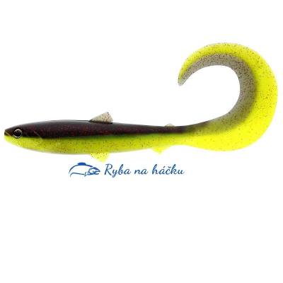 BullTeez Curltail 14cm 15g Black/Chartreuse 2pcs