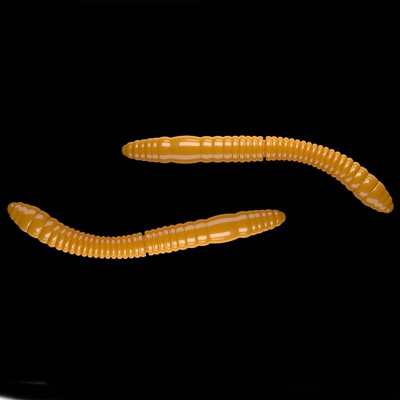 LIBRA LURES Fatty D’Worm Tournament 55 – 008 Dark Yellow – 12ks) příchuť krill